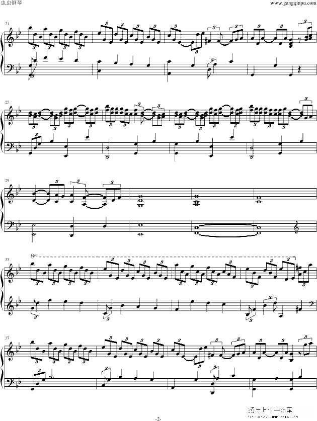 《医道》钢琴曲插曲钢琴谱第2页
