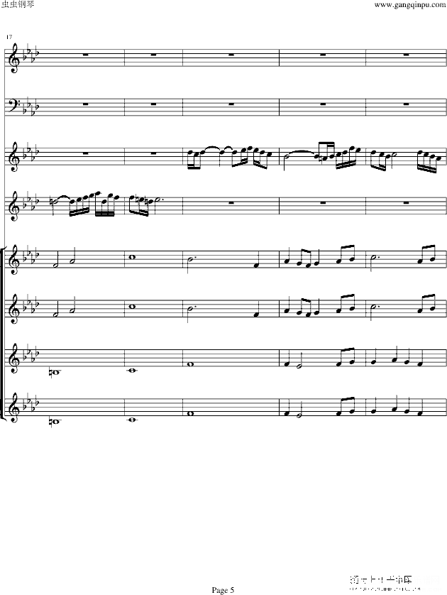 双童声协奏曲concerto pour deux voix合唱版钢琴谱(钢琴曲)钢琴谱第10页