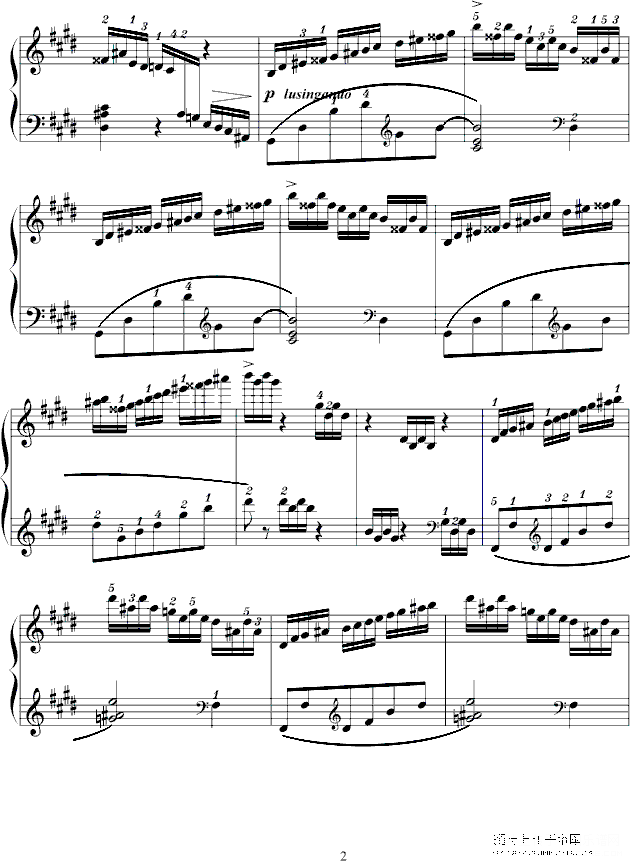 练习曲op.72 no.1钢琴谱(钢琴曲)钢琴谱第2页