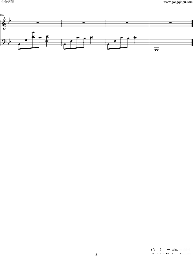 everlasting gentle thought钢琴谱第5页