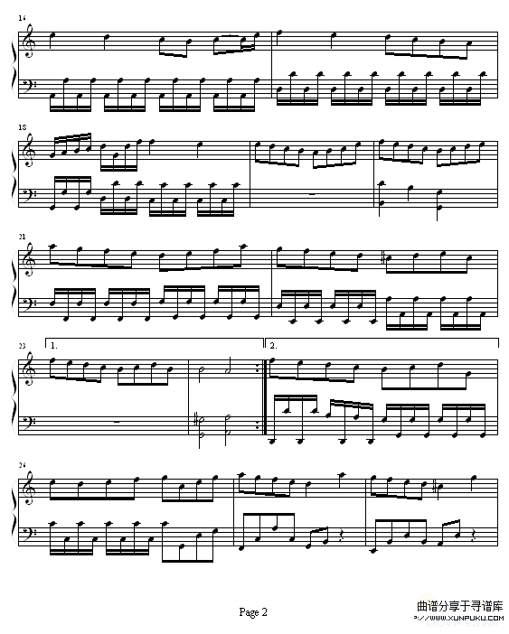 MASS-miyu钢琴谱第2页