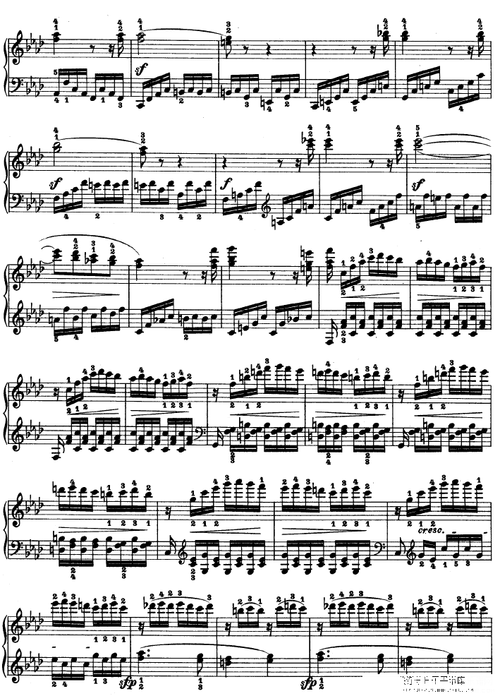 热情奏鸣曲作品57号(第二十三钢琴奏鸣曲)钢琴谱(钢琴曲)钢琴谱第14页