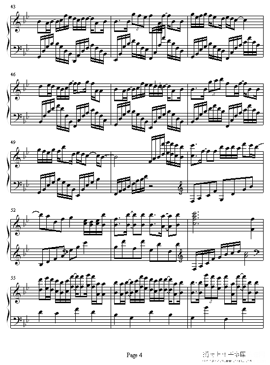 白令海钢琴谱第4页