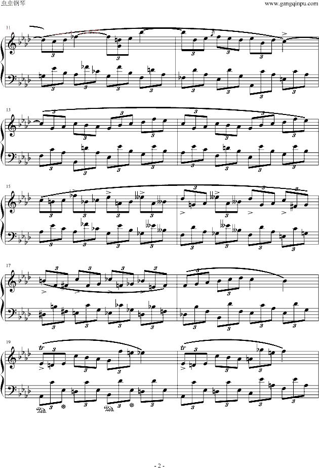 即兴曲第一首 op.29钢琴谱第2页