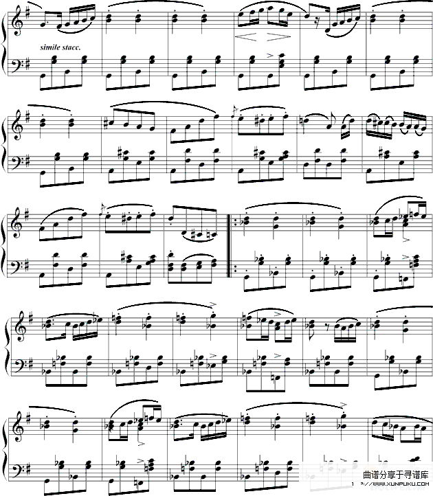军队进行曲 -DoReMi版-舒伯特钢琴谱第4页