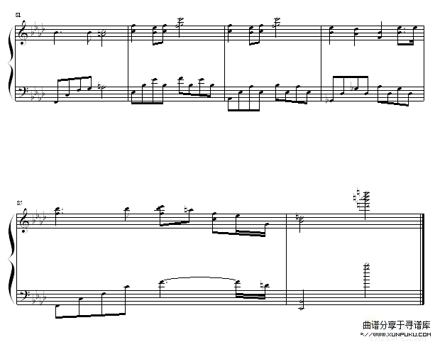 Dearest-犬夜叉钢琴谱第6页