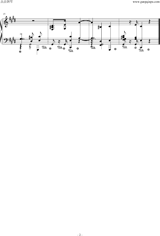 升c小调前奏曲op.28 no.10钢琴谱(钢琴曲)钢琴谱第2页