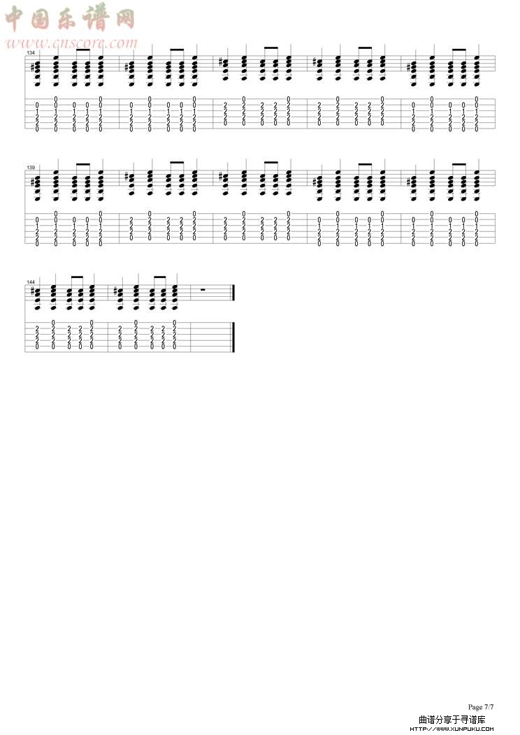 someday i`ll be saturday night吉他谱第7页