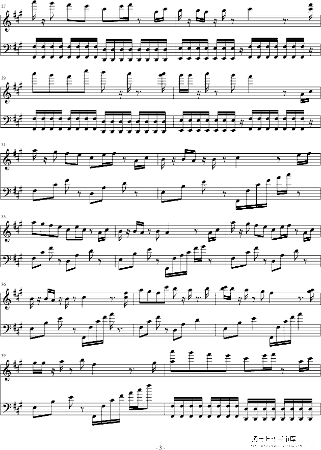 继续向前钢琴谱(钢琴曲)钢琴谱第3页