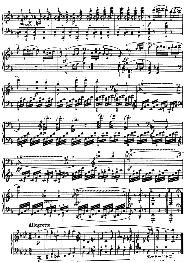 f大调第六钢琴奏鸣曲  op.10—2钢琴谱(钢琴曲)钢琴谱第12页