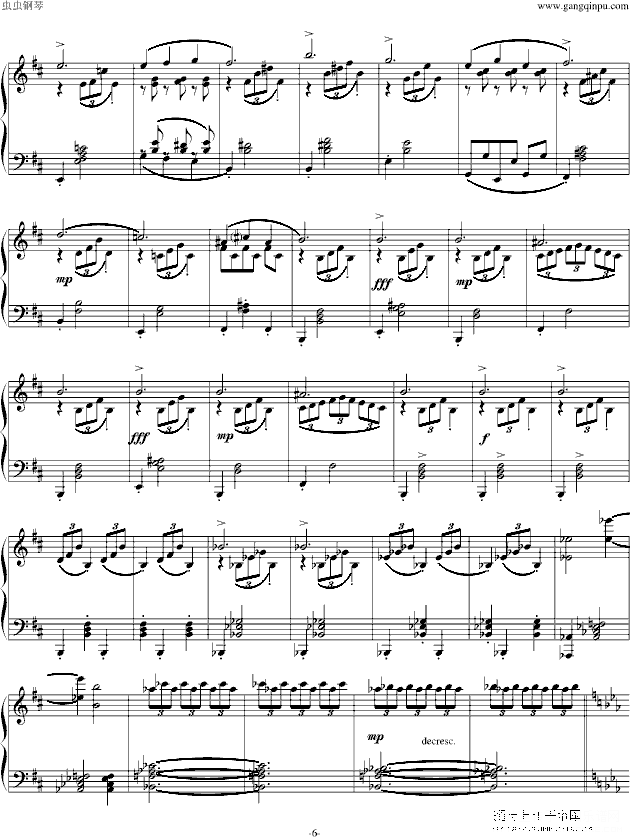 即兴曲op.90 no.2（又名d899 no.2）钢琴谱第8页