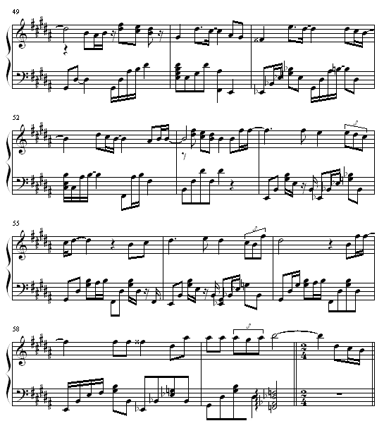 only human 一升的眼泪主题曲钢琴谱第5页