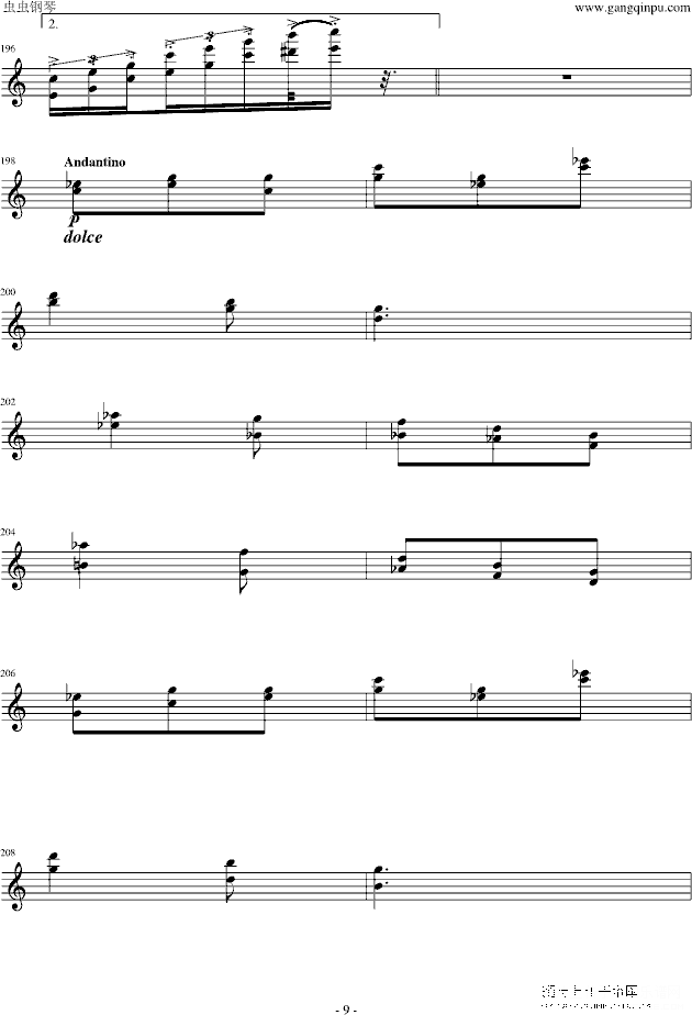 桑塔露琪亚变奏曲钢琴谱第17页