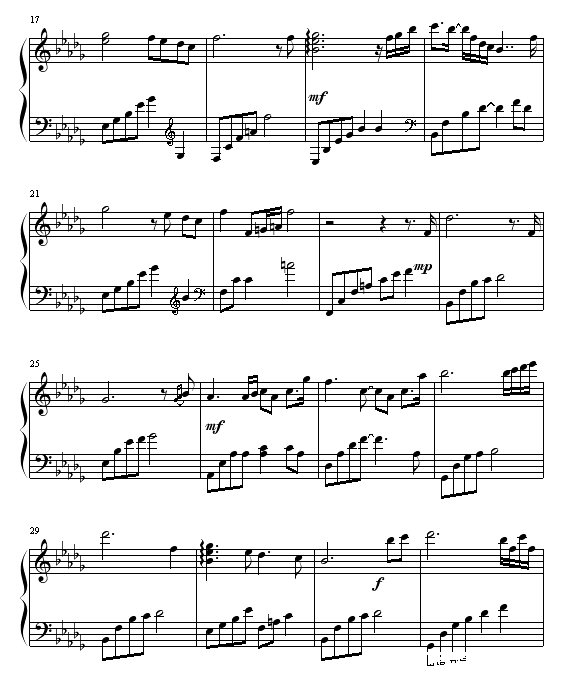 tears钢琴谱第2页