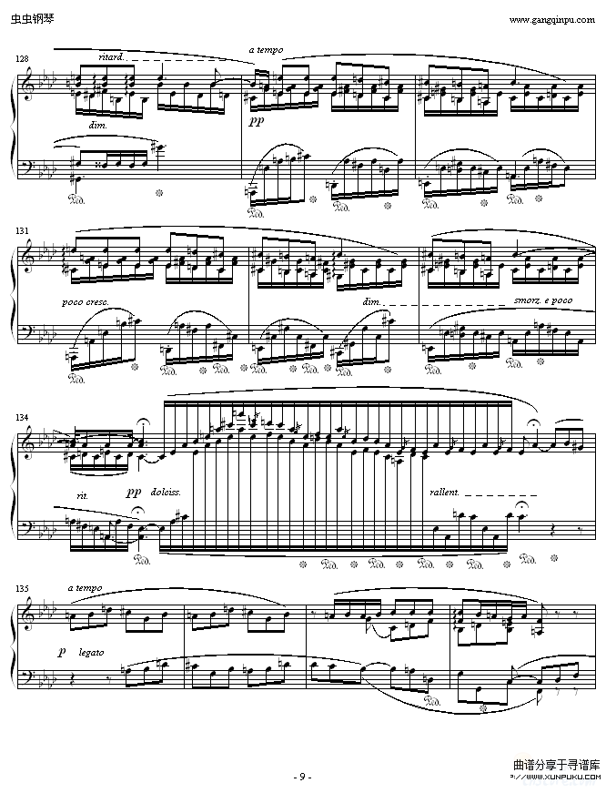 肖邦F小调第4叙事曲-肖邦钢琴谱第9页