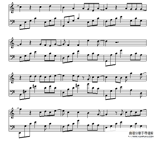 回到过去-周杰伦钢琴谱第2页