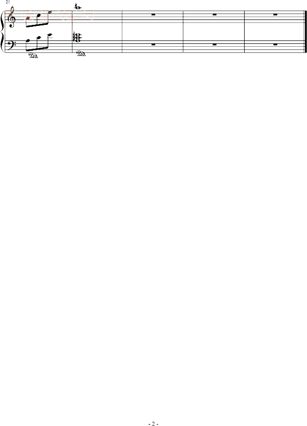 为你而旋转钢琴谱第2页