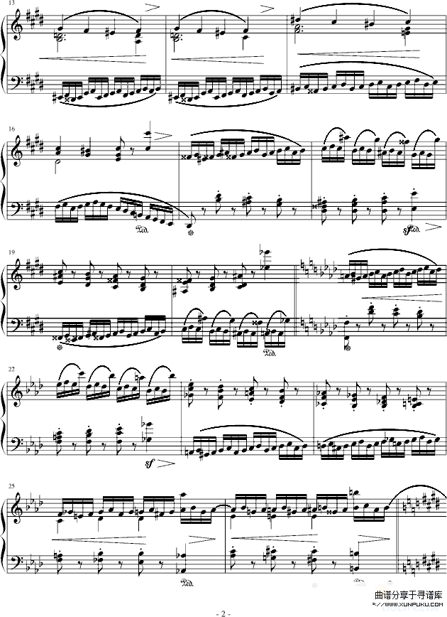 练习曲Op.10 No.4(原版）-肖邦钢琴谱第2页