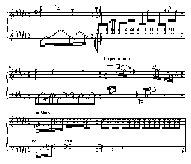 水妖(gaspard de la nuit 1. ondine.lent)钢琴谱(钢琴曲)钢琴谱第10页