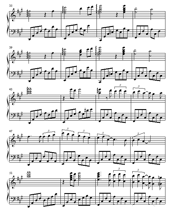 第4章 tragedy钢琴谱第3页