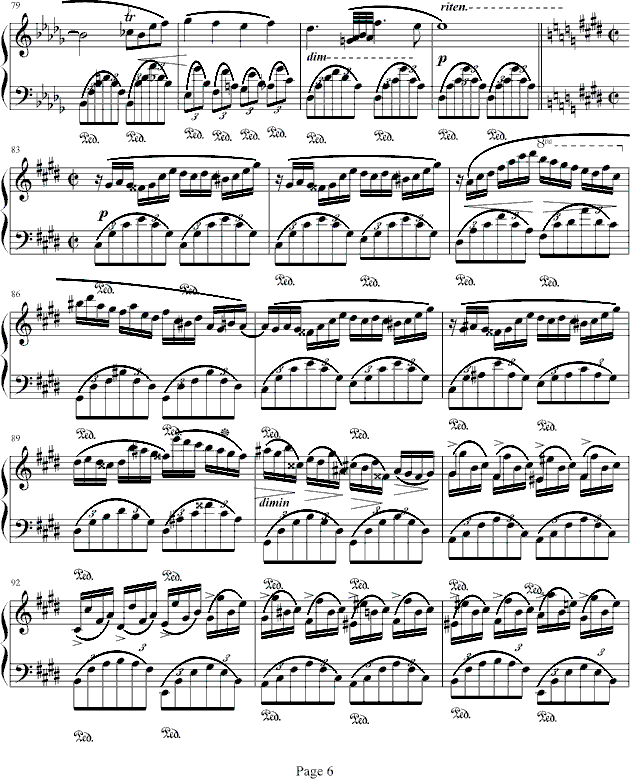 fantasie impromptu钢琴谱(钢琴曲)钢琴谱第6页