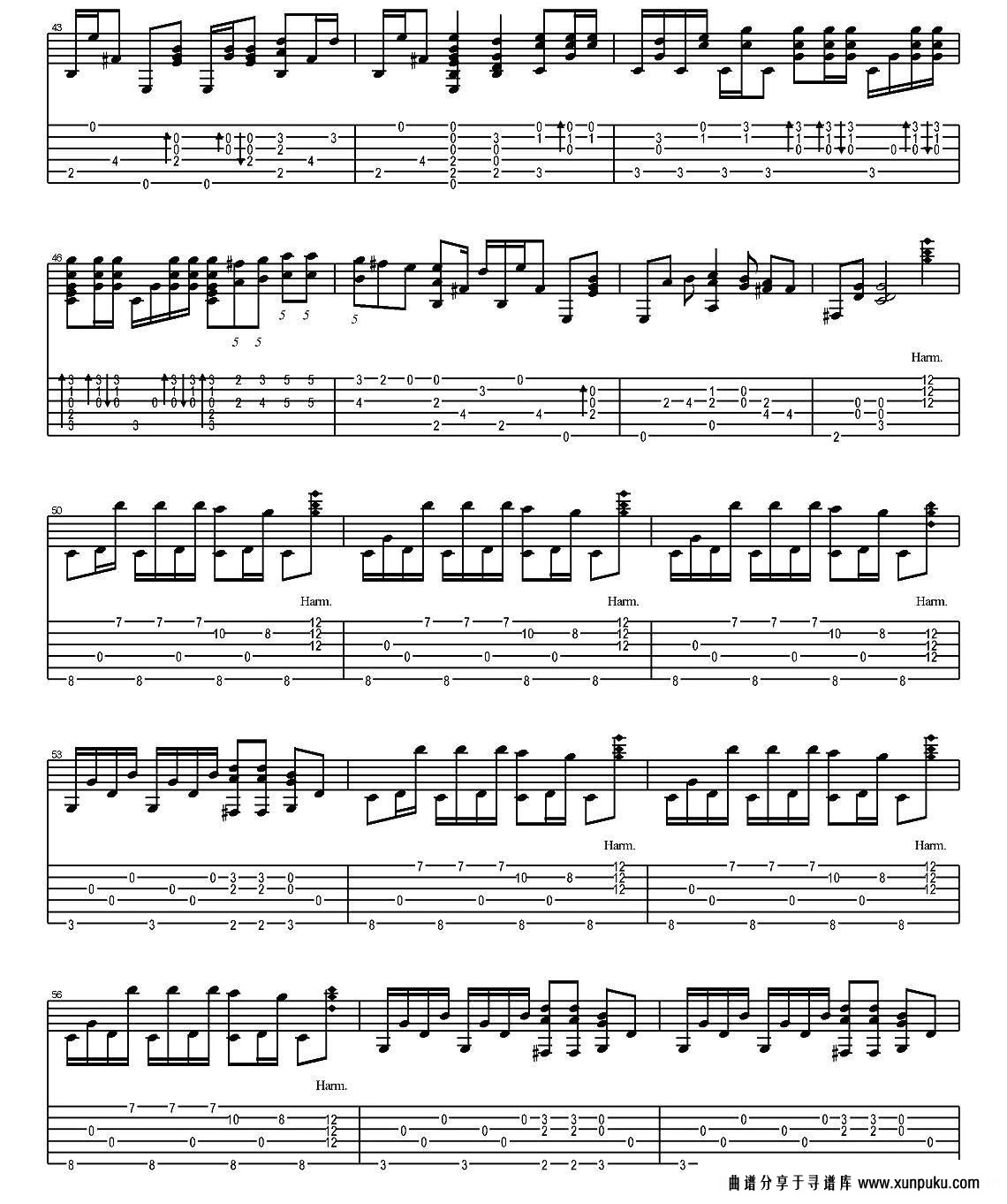 tommy emmanuel：haba na haba（指弹吉他）吉他谱第4页