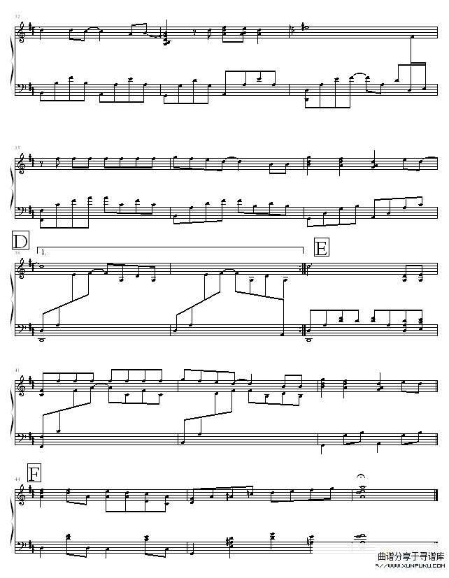 爱我别走-05895464版-周杰伦钢琴谱第3页