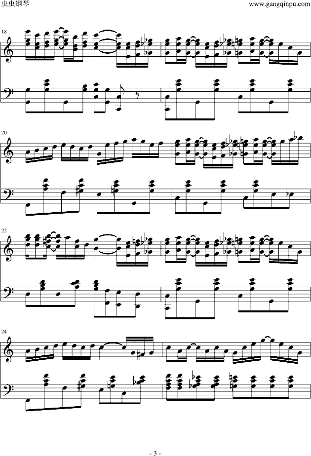 the entertainer 完整版钢琴谱(钢琴曲)钢琴谱第4页