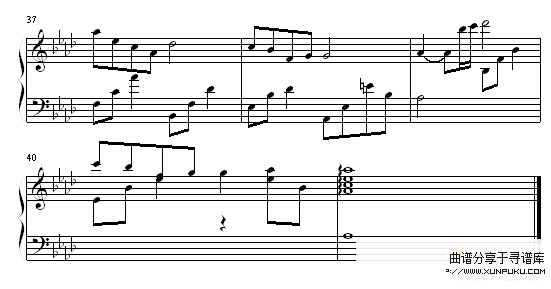 恩彩的房间-<<对不起,我爱你>>插曲-韩日剧钢琴谱第4页