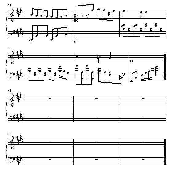 melodies of lifes钢琴谱第4页