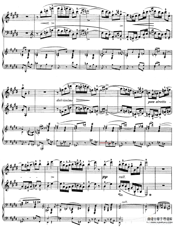 钢琴第一协奏曲 op.11-3-肖邦钢琴谱第6页