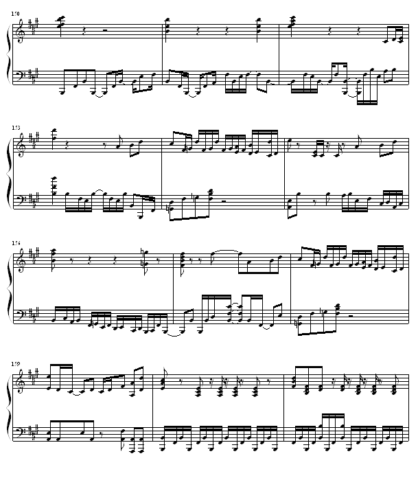 鸟之诗  ＜完美版＞钢琴谱第4页