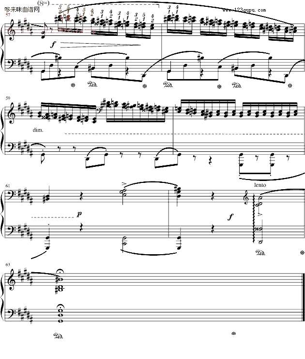 肖邦三度练习曲(op.25 no.6)-肖邦钢琴谱第8页