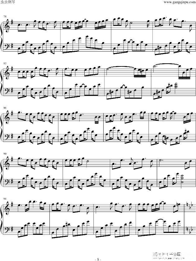 【初音ミク】cats dance【触手猴】钢琴谱第5页