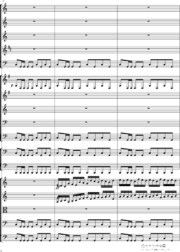 傻瓜序曲钢琴谱第12页