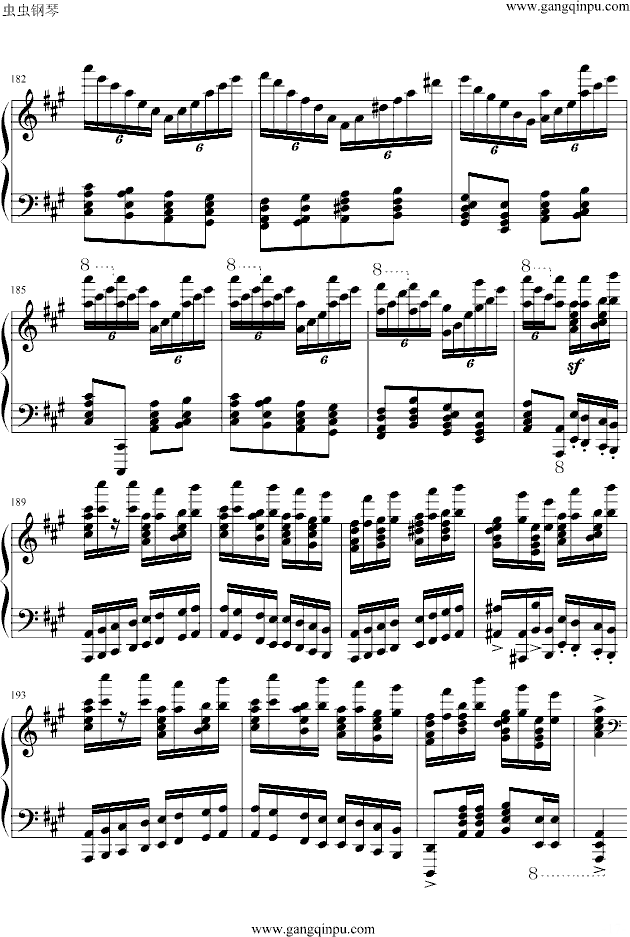 玩命版土耳其进行曲钢琴谱第9页