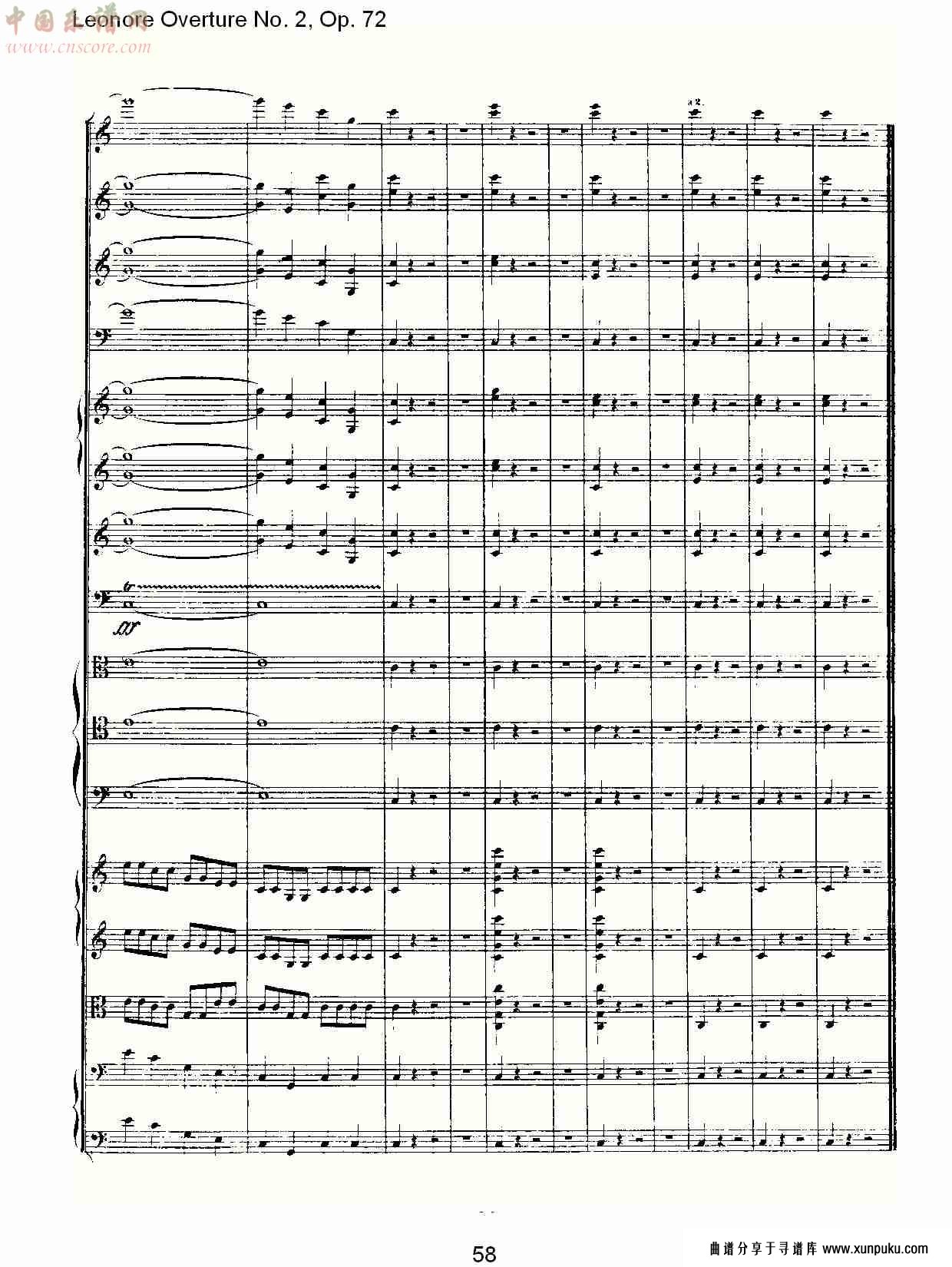 leonore overture no. 2, op. 72 （六）总谱第8页