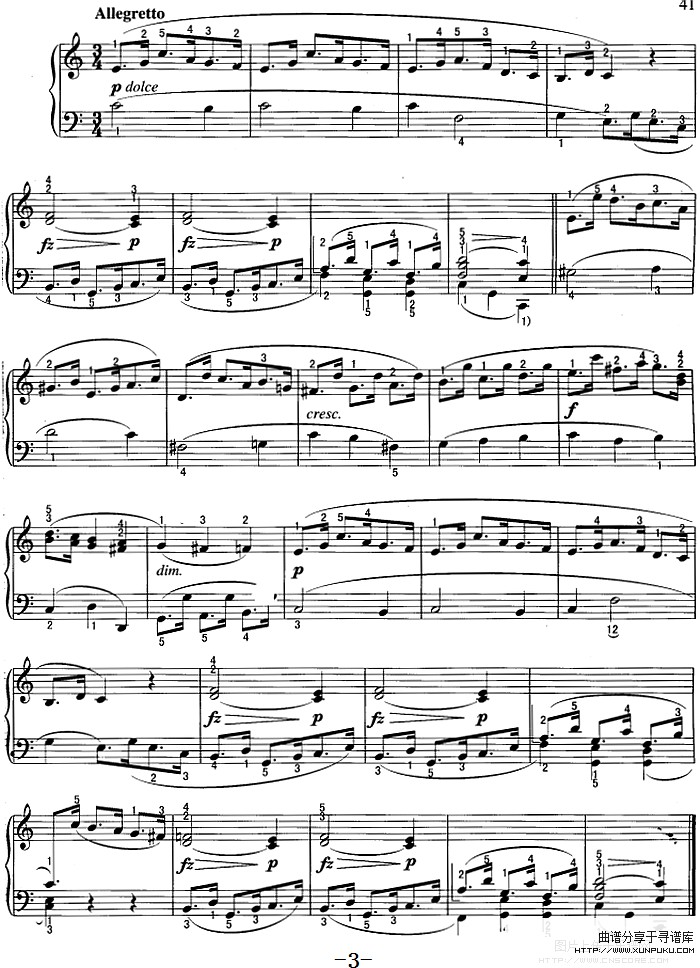 不可不弹的世界钢琴名曲：小奏鸣曲op.36-2钢琴谱第3页