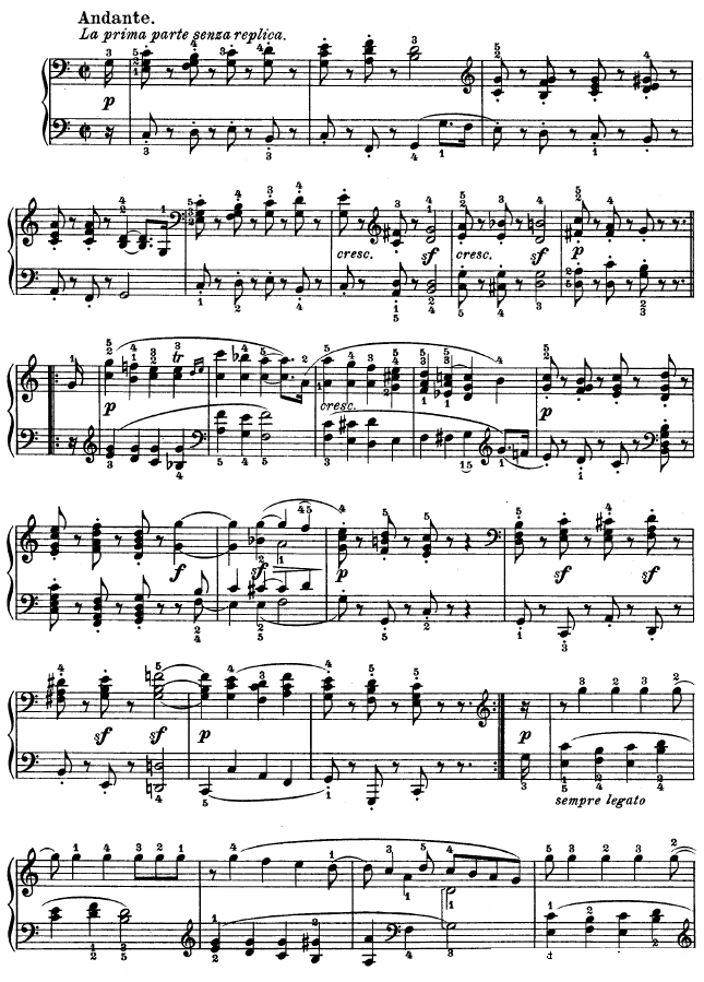 g大调第十钢琴奏鸣曲　op. 14 no2钢琴谱(钢琴曲)钢琴谱第15页