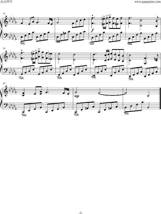 dance to the death(alexliu扒谱+改编)钢琴谱第3页