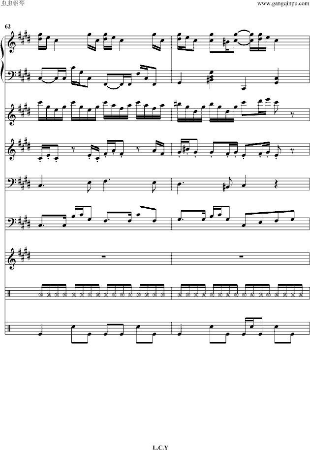 克羅地亞狂想曲（总谱）钢琴谱第25页