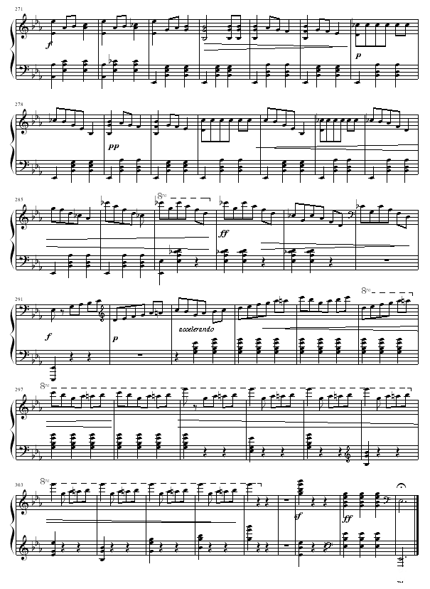 华丽的大圆舞曲钢琴谱(钢琴曲)钢琴谱第8页