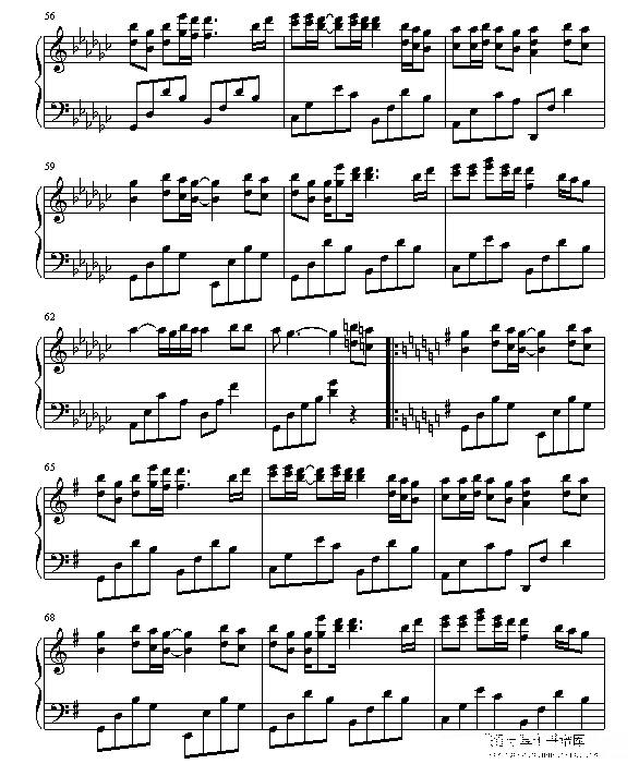 老鼠爱大米钢琴谱第5页