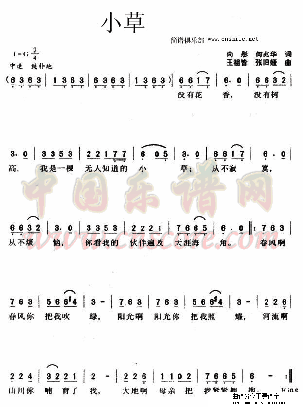 小草简谱
