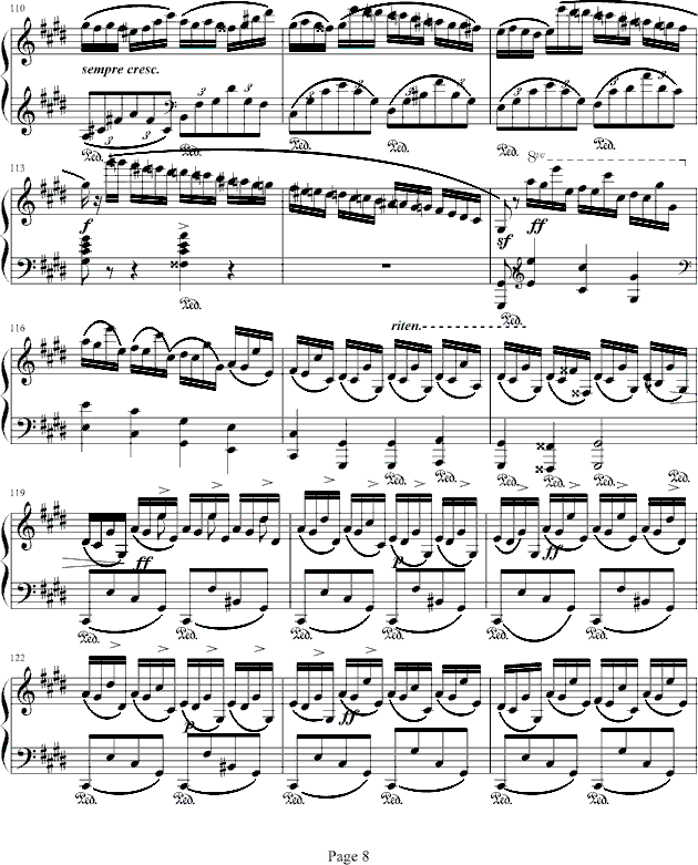 fantasie impromptu钢琴谱(钢琴曲)钢琴谱第8页