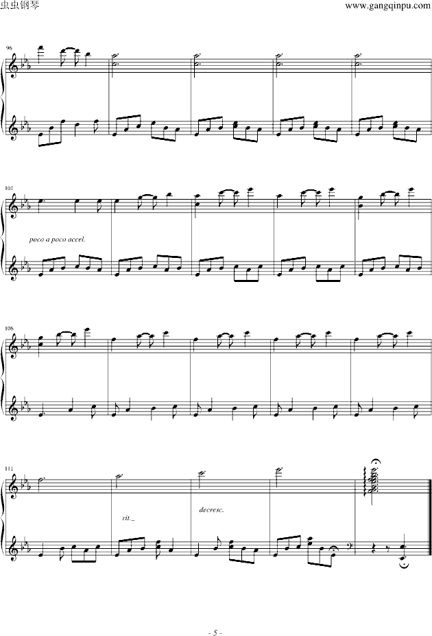 threads of light钢琴谱第5页