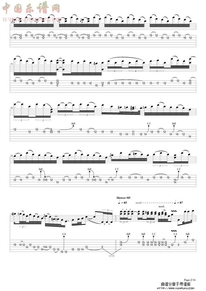 woodstock improvisation吉他谱第9页