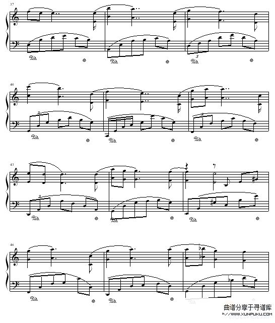 第二号夜曲-班得瑞钢琴谱第4页