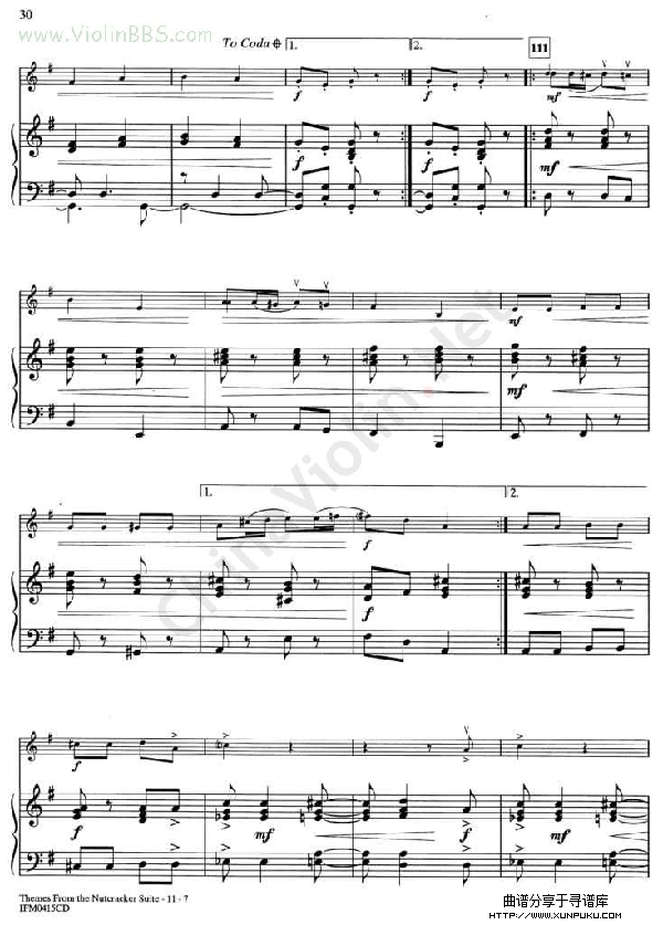 8.russian dance (trepak) 钢琴伴奏谱简谱第2页