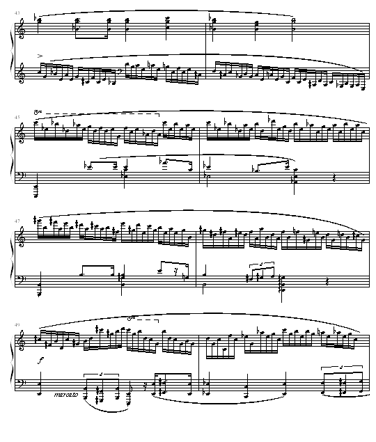 肖邦练习曲第２３首（冬风）钢琴谱(钢琴曲)钢琴谱第9页